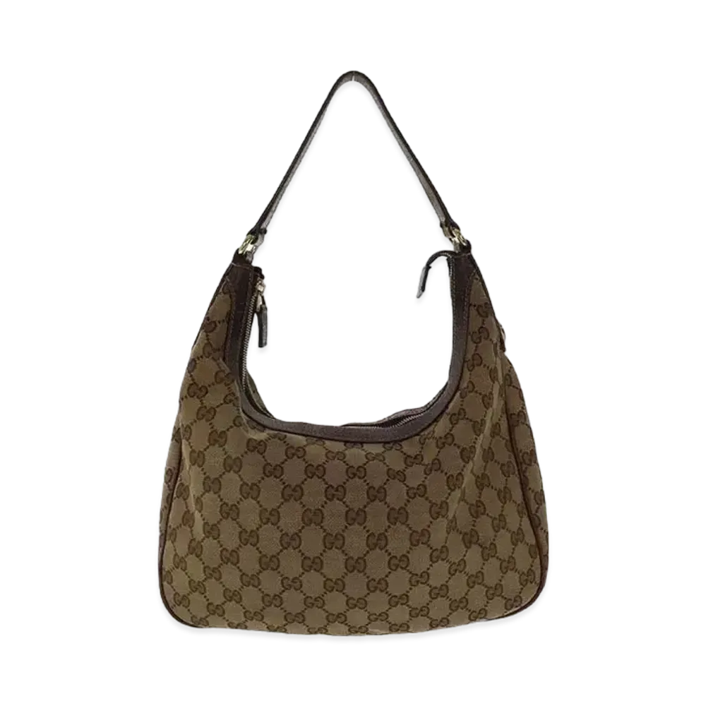 GUCCI GG Canvas Hobo Bag "Brown"