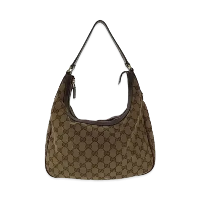 GUCCI GG Canvas Hobo Bag "Brown"