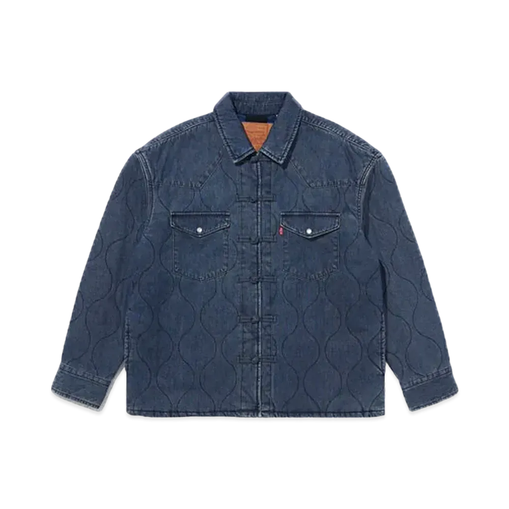Levi's x CLOT Padded Denim Western Shirt "Dark Indigo"