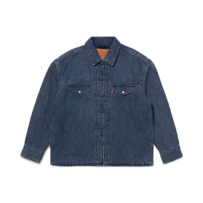 Levi's x CLOT Padded Denim Western Shirt "Dark Indigo"