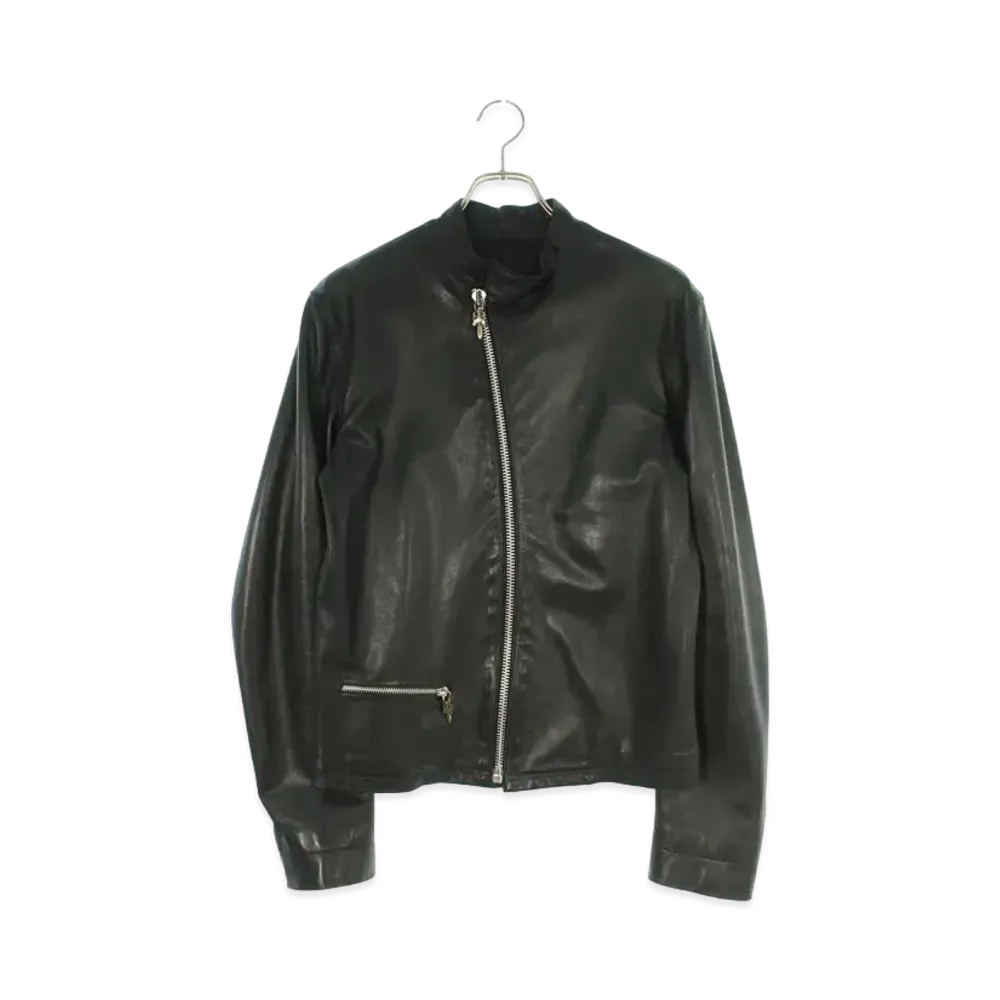 Chrome Hearts Dagger Single Riders Lamb Leather Leather Jacket "Black"