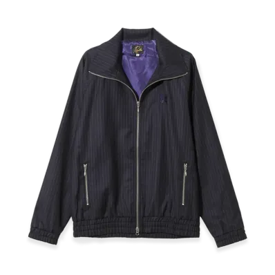NEEDLES Track Jacket St. Wool Viyella "Navy"