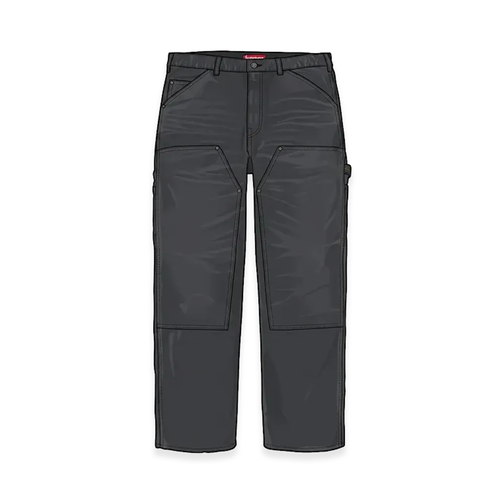 Supreme Worn Double Knee Painter Pant "Black" (26FW)