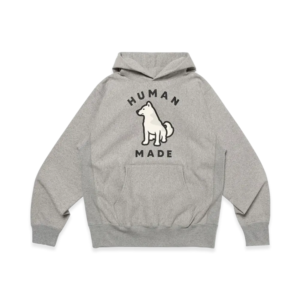 HUMAN MADE Worksout 20th Anniversary Jindo Dog Heavy Weight Hoodie "Grey"