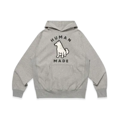 HUMAN MADE Worksout 20th Anniversary Jindo Dog Heavy Weight Hoodie "Grey"