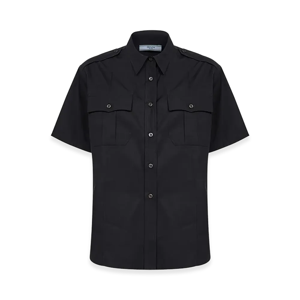 PRADA Women's Short Sleeve Shirts "Black"