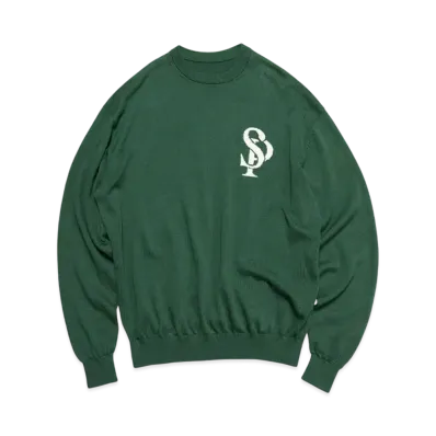 SOPHNET. SP Crewneck Knit "Green"
