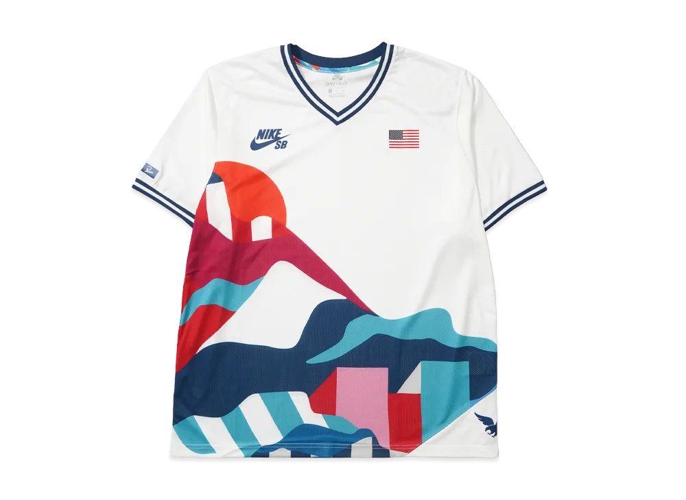 Nike x Parra SB Team USA Skate Jersey "White Brave Blue"