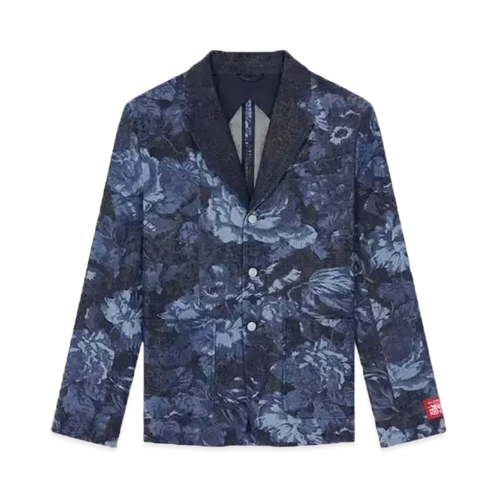 KENZO Women's x Levi's Print Denim Jacket "Midnight Blue"