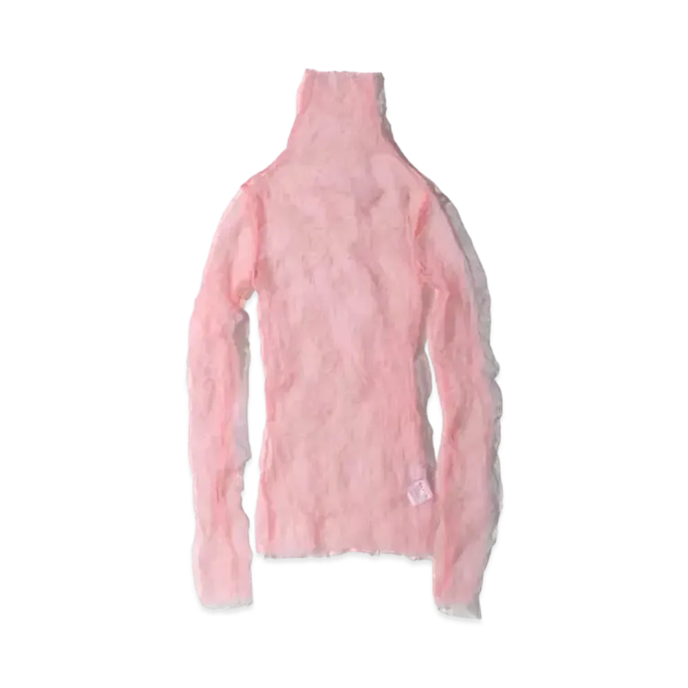 atmos pink Atmos Pink Wrinkled Turtle Organdy Tops "Pink"