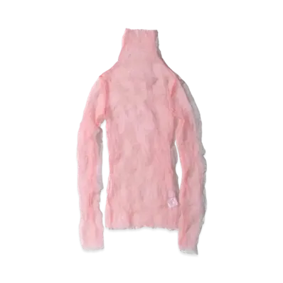 atmos pink Atmos Pink Wrinkled Turtle Organdy Tops "Pink"