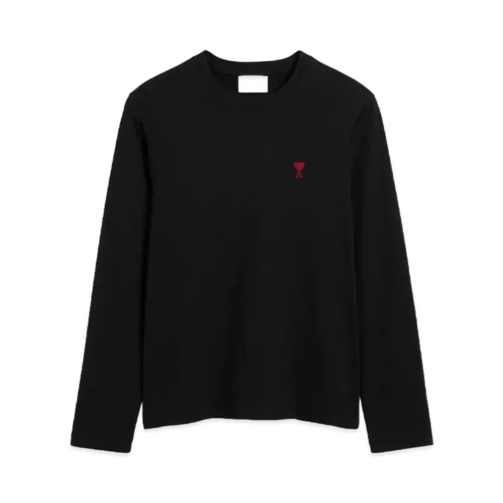 AMI PARIS Ami De Coeur Long Sleeve T-Shirt "Black"
