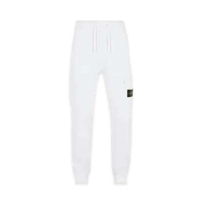Stone Island 64751 Cotton Fleece Garment Dyed Jogging Pants - 22SS "White"