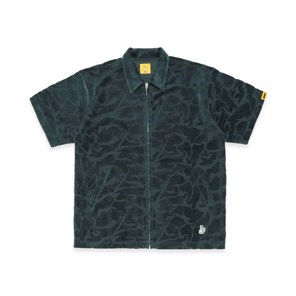 FR2 Pile Jacquard Rabbits Camo Short Sleeve Shirt "Green"