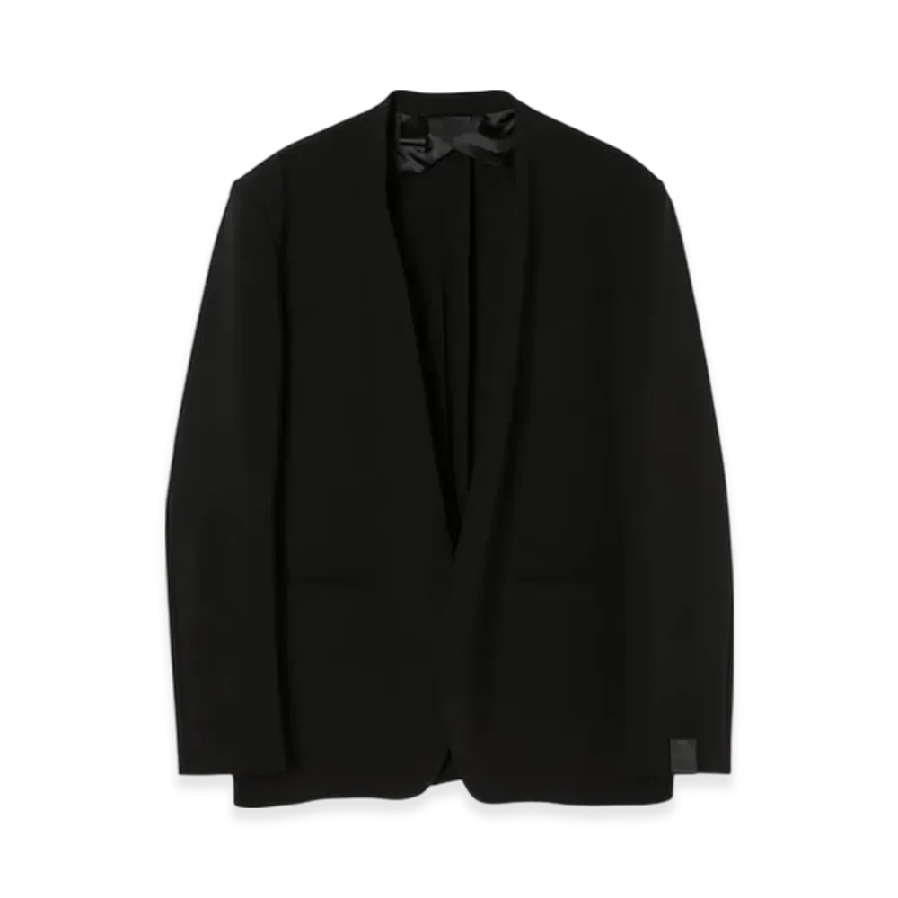 N.HOOLYWOOD Collarless Jacket "Black"