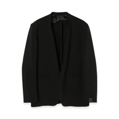 N.HOOLYWOOD Collarless Jacket "Black"