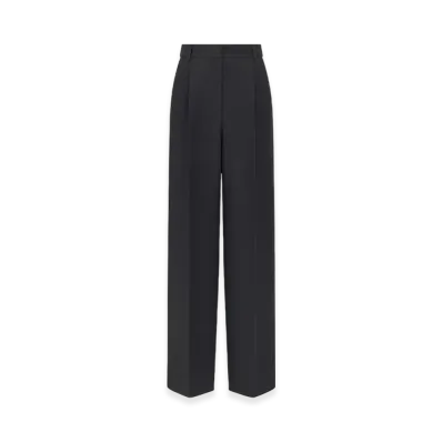 Dior Women's Flared Pants Wool Silk "Black"