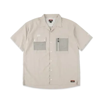 WIND AND SEA x NANGA NYLON TUSSER SHIRT "Ivory"