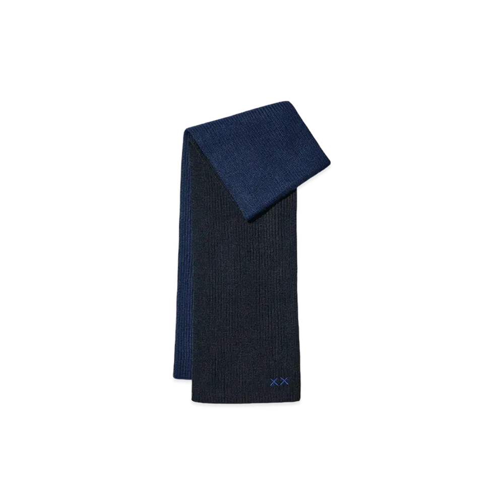 Uniqlo x KAWS Winter Heattech Knit Muffler "Navy"
