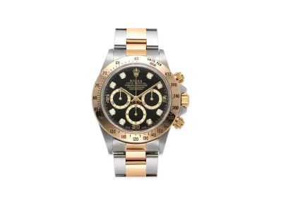 ROLEX Cosmograph Daytona 8P Diamonds "Black/Stainless Steel/Yellow Gold"