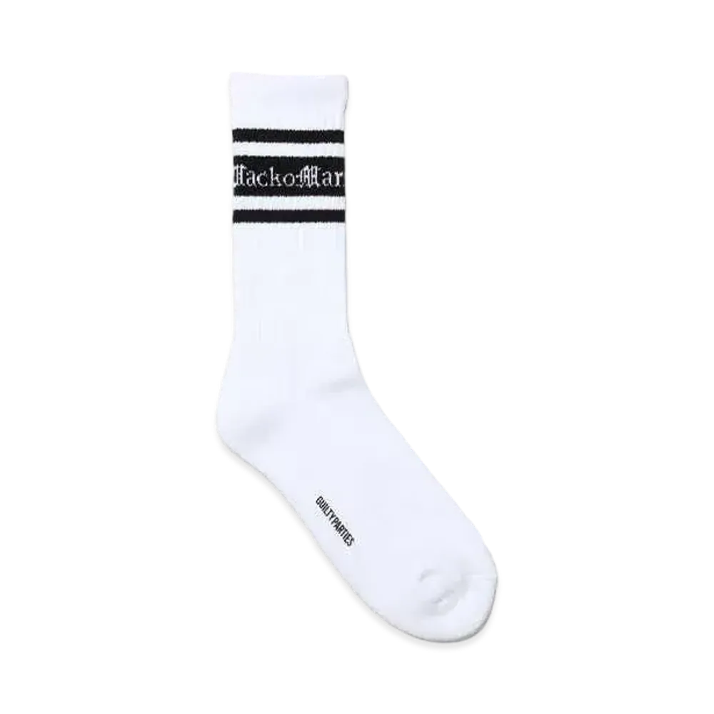 WACKO MARIA Logo Jacquard Socks "Black"