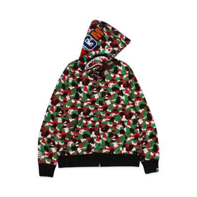 A BATHING APE Bape Store Dubai Separate Shark Full Zip Hoodie "Multi"