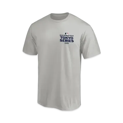 MLB Fanatics MLB Tokyo Series Opening Game Japanese Letter T-Shirt Kids "Oatmeal"