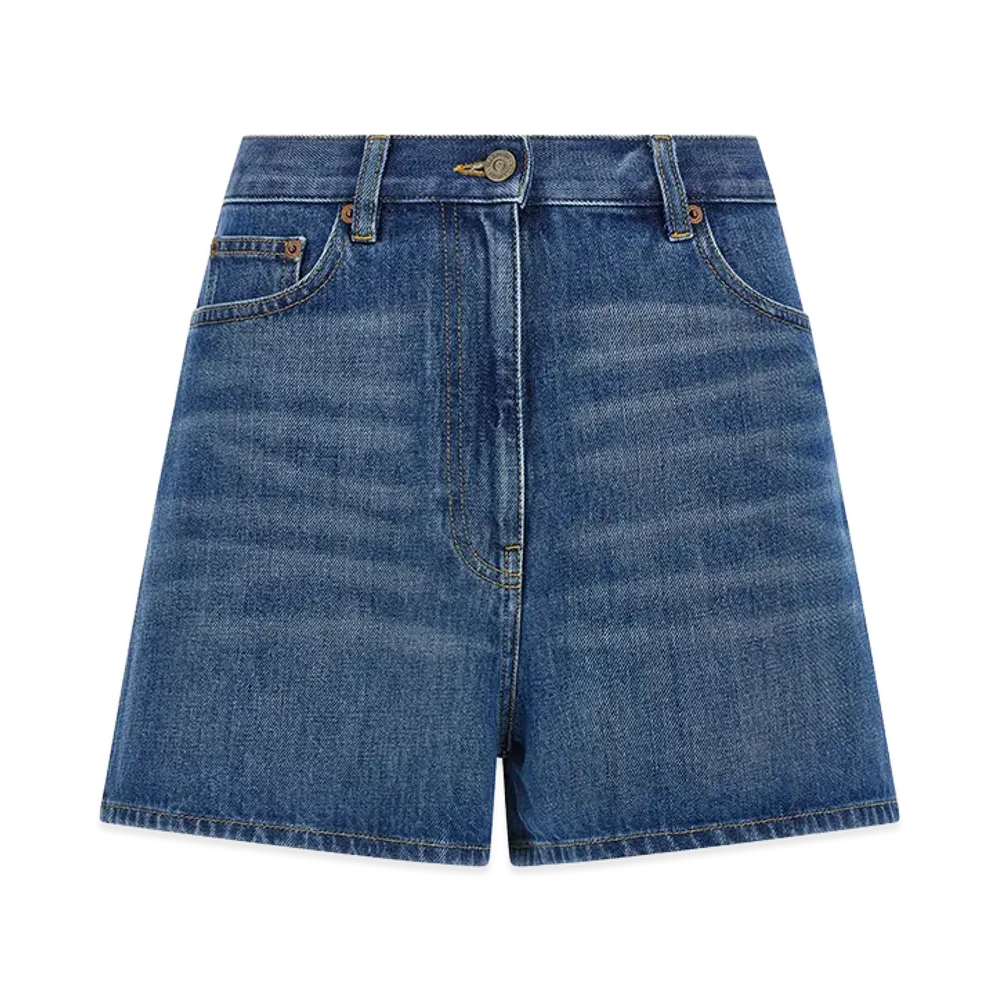 Valentino Garavani Women's Vgold Shorts "Blue"