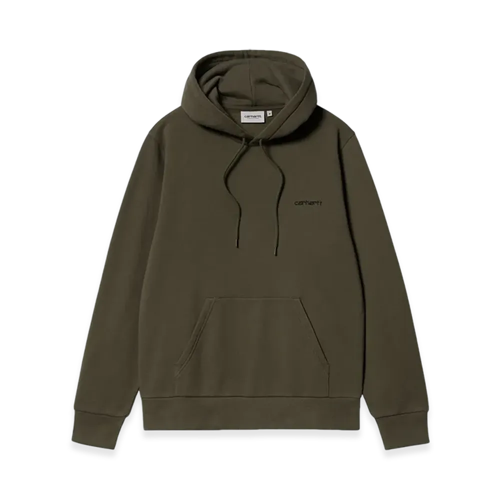 Carhartt WIP Hooded Script Embroidery Sweatshirt "Cypress"