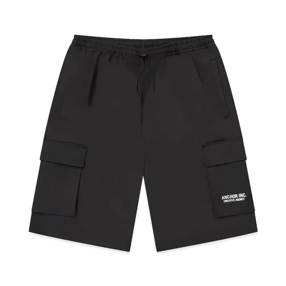 Mercedes Anchor inc. Water Repellent Relaxed Cargo Shorts "Black"