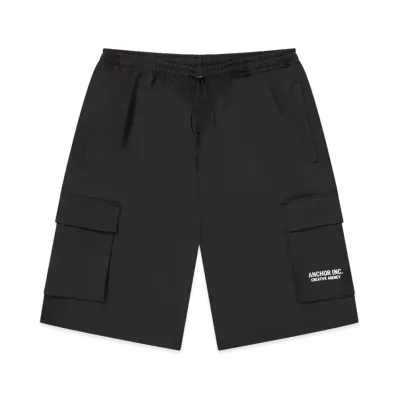 Mercedes Anchor inc. Water Repellent Relaxed Cargo Shorts "Black"