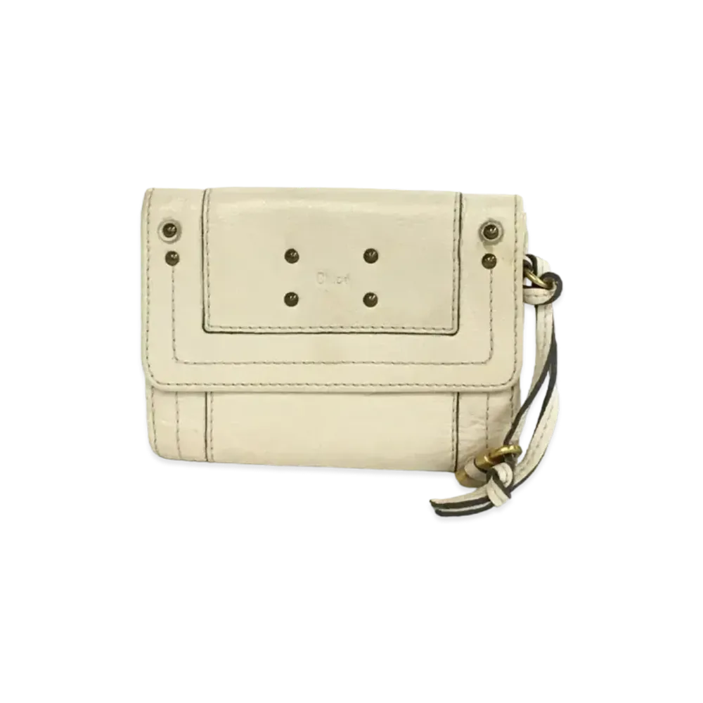 Chloe Fold Wallet "White"
