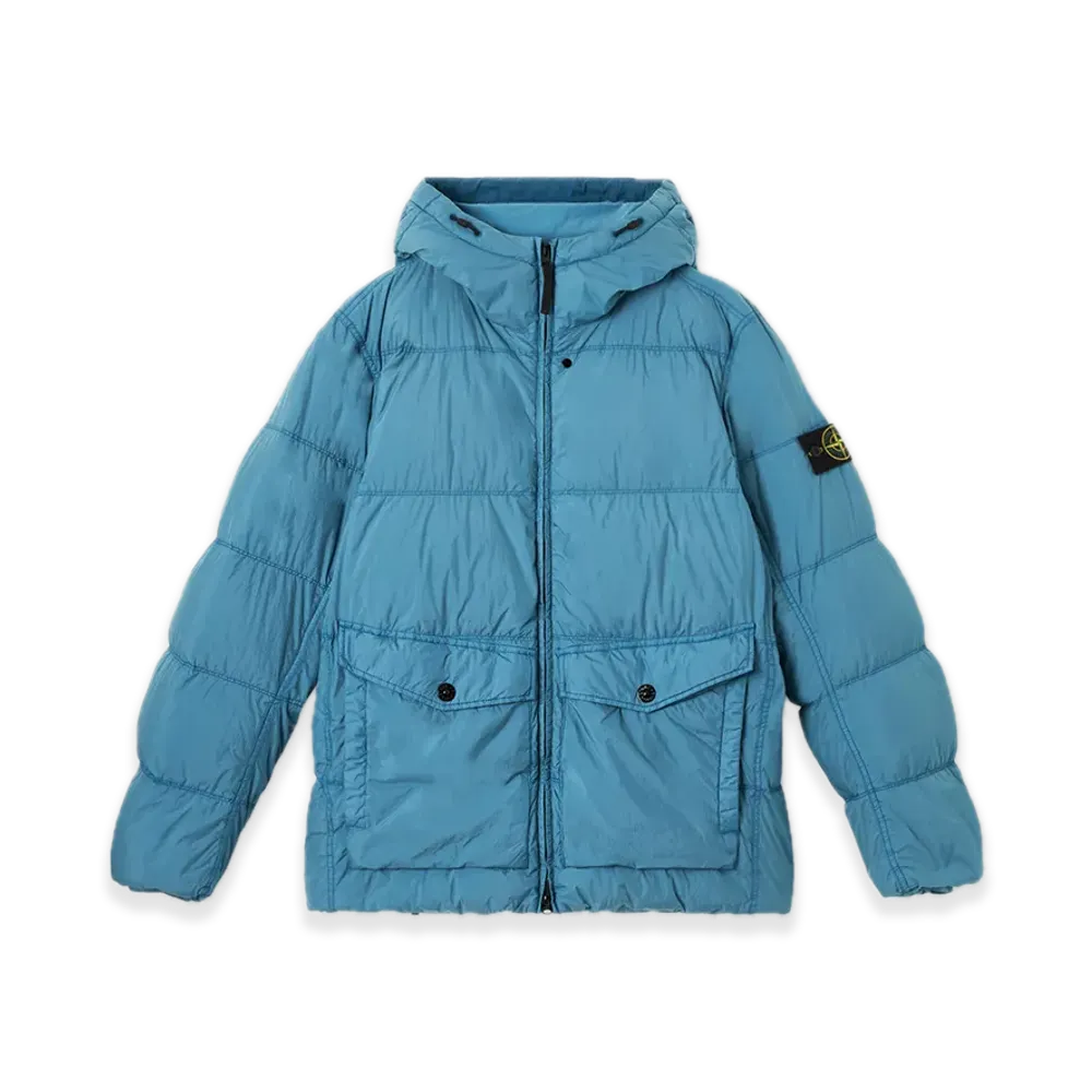 Stone Island 4100011 Crinkle Reps NY Recycled Nylon "Steel Blue"
