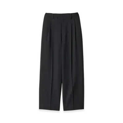 ssstein Two Tuck Easy Trousers "Black"