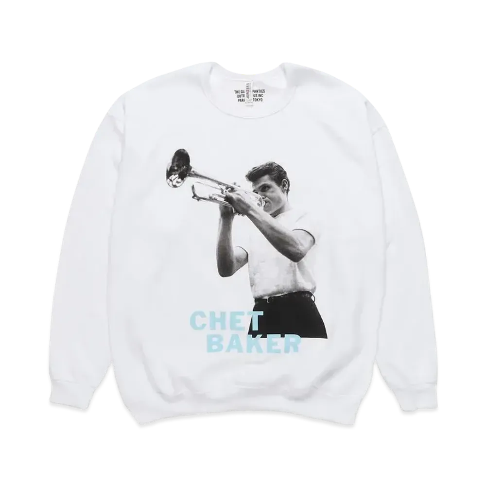 WACKO MARIA CHET BAKER / SWEAT SHIRT #2 "White"
