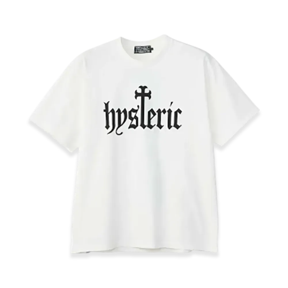 HYSTERIC GLAMOUR Skull Coffin T-Shirt "White"