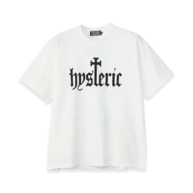 HYSTERIC GLAMOUR Skull Coffin T-Shirt "White"