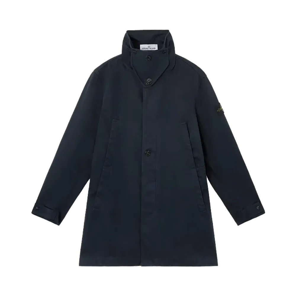 Stone Island 7100002 Raso Gommato 3L Organic Cotton "Navy Blue"