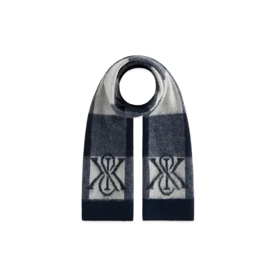 Kith Plaid Mohair Scarf "Nocturnal"