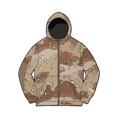 Supreme Windstopper Zip Up Hooded Sweatshirt "Chocolate Chip Camo"