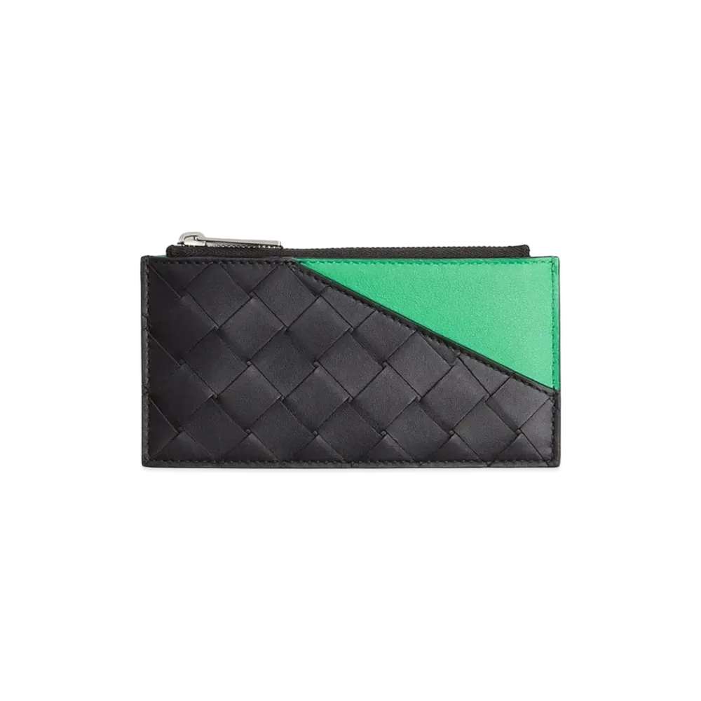Bottega Veneta Zipped Card Holder "Black"
