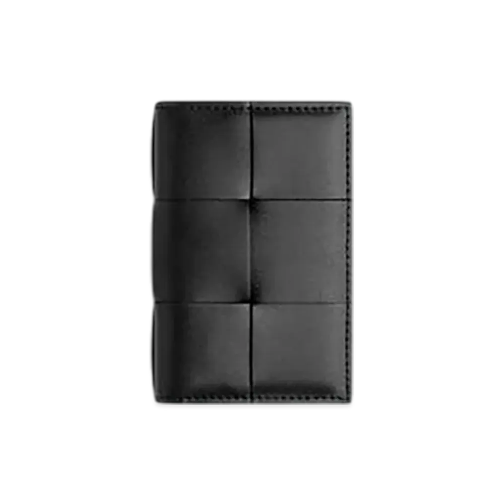 Bottega Veneta Cassette Flap Card Case "Black"
