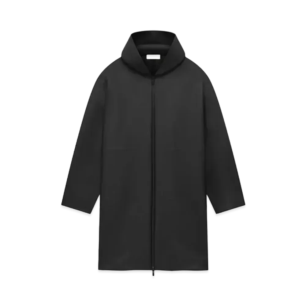 FEAR OF GOD Rubber Hooded Long Jacket "Black"