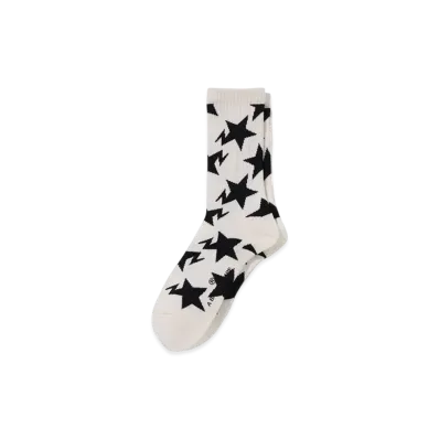 A BATHING APE Sta Pattern Socks "White"