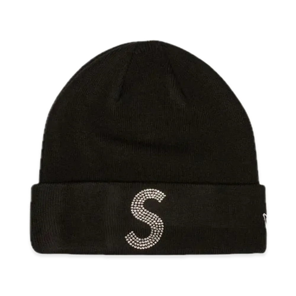 Supreme New Era Swarovski S Logo Beanie "Black"