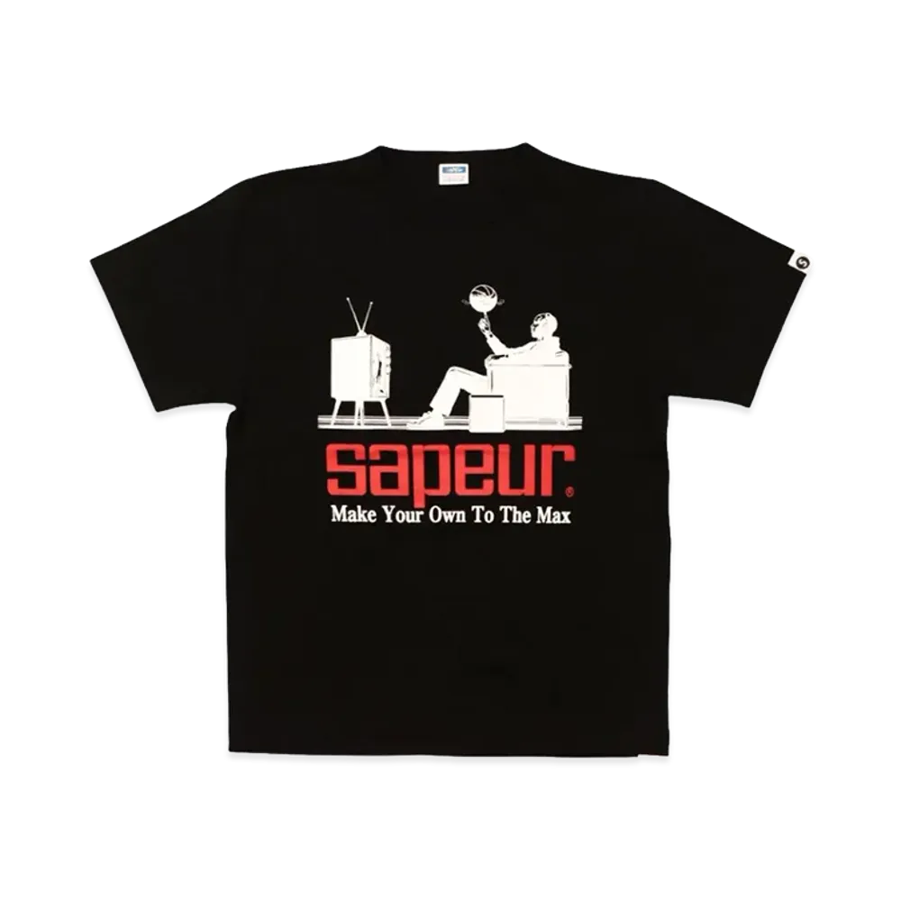 SAPEur Youth Watching The Game Tees/S Tee "Black"