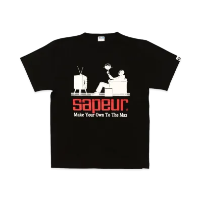 SAPEur Youth Watching The Game Tees/S Tee "Black"