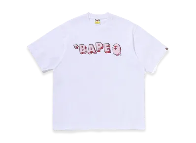 A BATHING APE ABC Camo Bape Logo Relaxed Fit Tee "White"