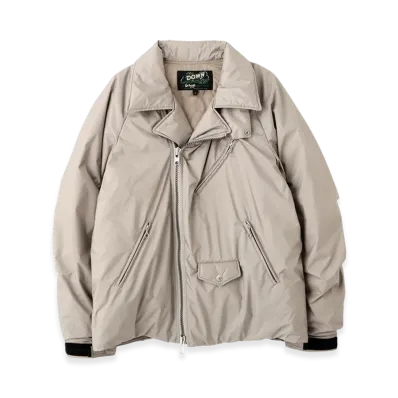 Schott x NANGA Aurora Double Breast Down Jacket "Beige"