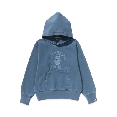 A BATHING APE College Indigo Pullover Hoodie "Indigo"